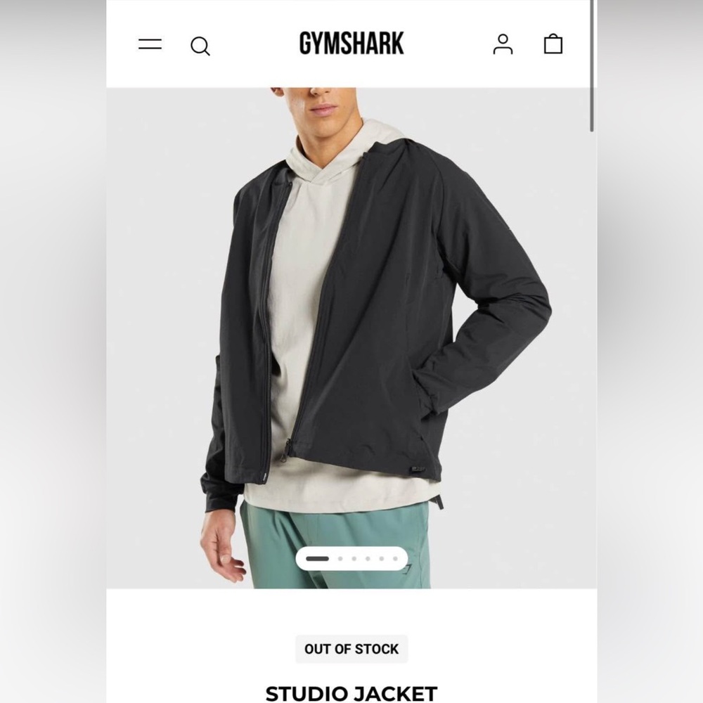 Gymshark Black Lightweight Jacket